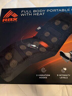 NWT RBX portable massage mat with heat